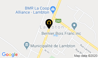 Meubles Rousseau Inc in Lambton map