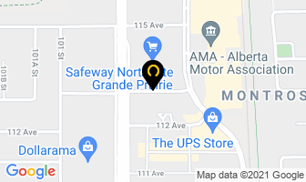 Michael's Flooring Canada in Grande Prairie map