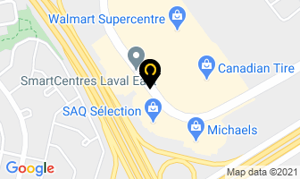 Micheals Arts And Craft in Laval map