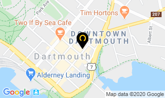 Michelle Sangster Esthetics in Dartmouth map