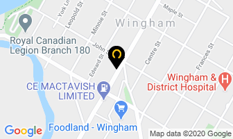 Microage Basics in Wingham map