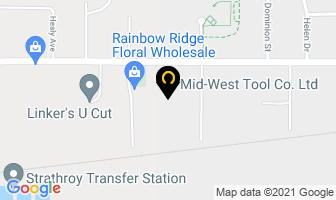 Mid-West Tool Co Ltd in Strathroy map