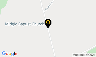 Midgic Baptist Church in Kenora map