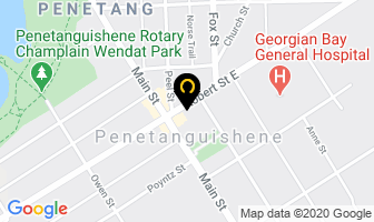 Midland Tours Inc in Penetanguishene map
