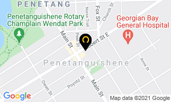Midland Tours Inc in Penetanguishene map