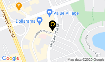Midnapore Hairstyling in Calgary map