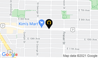 Midtown Sales Center in Vancouver map