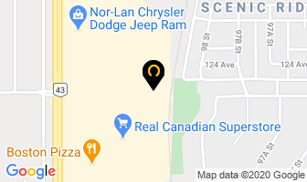 Mighty Peace Harley-Davidson in Grande Prairie map