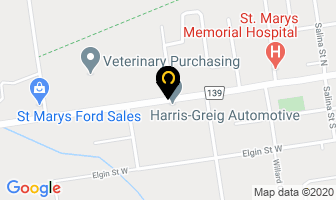 Mike Harris Garage in St Marys map
