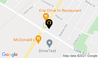 Mikes Bowling Lanes in Stratford map