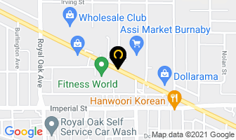 Milani Tank Service in Burnaby map