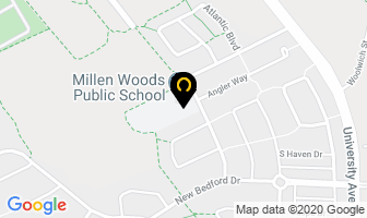Millen Woods Child Care Centre in Saint John map