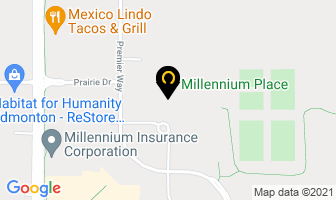 Millennium Place in Sherwood Park map