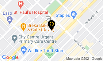 Miller Tripods Canada in Vancouver map