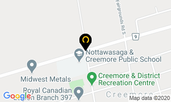 Miller's Dairy Ltd in Creemore map