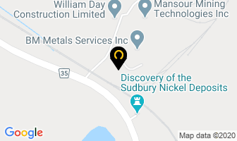 Milman Industries Inc in Sudbury map