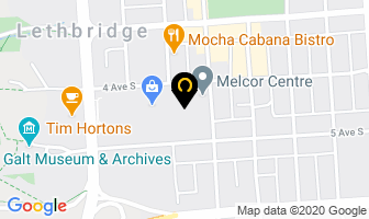 Milne Pritchard Law Office in Lethbridge map