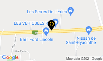 Mini Entrep&ocirc;t Girotech Inc in Saint-Hyacinthe map