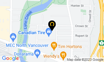 Mini Mall Storage in North Vancouver map