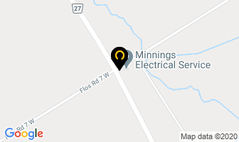 Minnings Electrical Service in Elmvale map