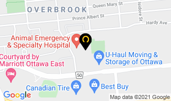 Minwaashin Lodge in Guelph map