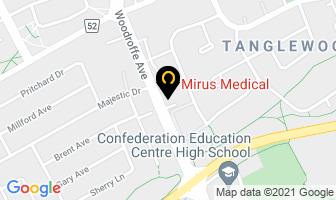 Mirus Medical in Guelph map