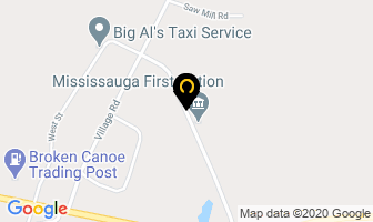 Mississauga First Nation in Gracefield map