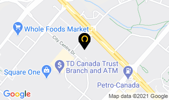 Mississauga Vision Centre Inc in Mississauga map