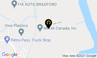 Mitek Canada Inc in Bradford West Gwillimbury map