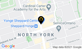 Mobile Massage Therapists in North York map
