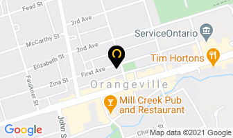 Modern Hair Studio in Orangeville map