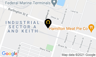 Modern Ornamental Iron Works in Hamilton map