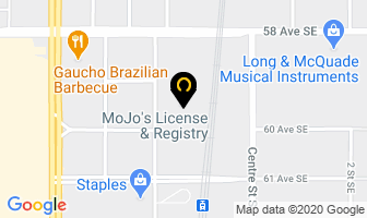 Mojo's License & Registry in Calgary map