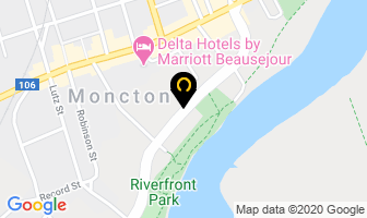 Moncton Area Lawyers Association Library in Moncton map