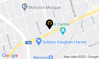 Moncton Elks Club in Moncton map