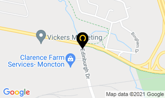 Moncton R V Center in Moncton map