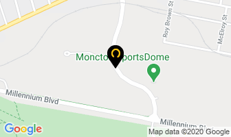 Moncton Sports Dome in Moncton map