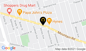 Moncton Youth Residences Inc Administration in Moncton map
