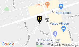 Money Express Financial in Oshawa map