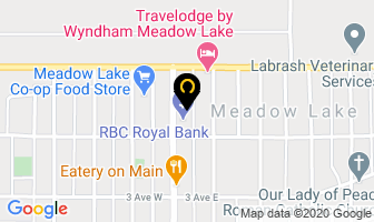 Money Mart in Meadow Lake map
