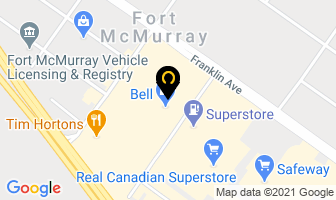 Money Mart in Fort McMurray map