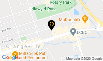 Money Mart in Orangeville map