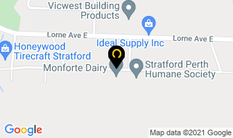 Monforte Dairy Company Ltd in Stratford map