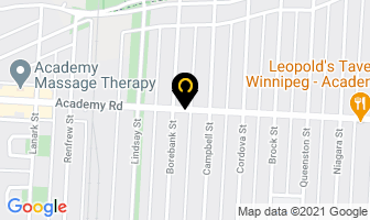 Monique Gougeon Physiotherapist in Winnipeg map