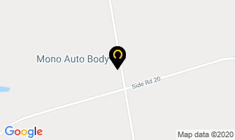 Mono Auto Body in Orangeville map