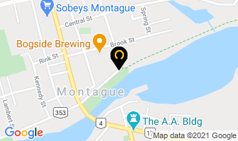 Montague Waterfront Marina in Montague map