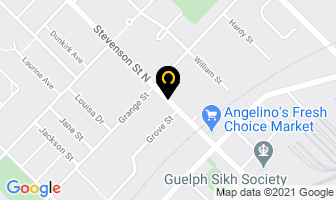 Monte Cirotto Real Estate in Guelph map