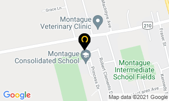 Montessori Children's Centre in Montague map