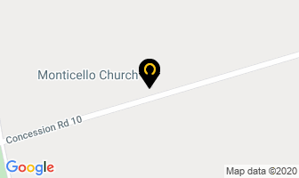 Monticello Church in Grand Valley map