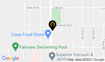 Monticello Graphics in Swift Current map